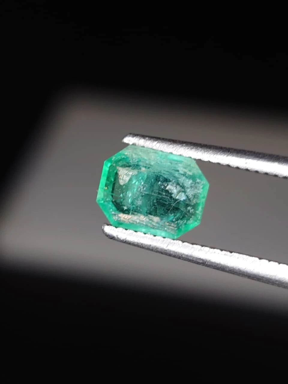 0.7ct Natural Octagon Faceted Panjshir Emerald from Afghanistan — view 5